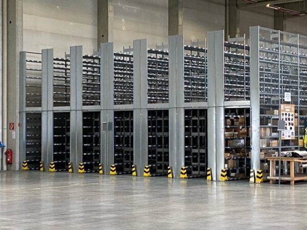 Kleine Fachbodenregalanlage, Bito, 1,30m x 0,30m, ca. 288 Felder, 5m Höhe – Bild 13