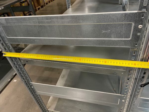  Große Fachbodenregalanlage, 3 Ebenen / Stockwerke, Berger, Böden: 1m x 0,60m, ca. 6.700 Felder, 150kg / Boden, 28.000 Fachböden, ca. 7,50m hoch, ca. 31m x 100m Grundfläche – Bild 14