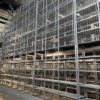  Große Fachbodenregalanlage, 3 Ebenen / Stockwerke, Berger, Böden: 1m x 0,60m, ca. 6.700 Felder, 150kg / Boden, 28.000 Fachböden, ca. 7,50m hoch, ca. 31m x 100m Grundfläche – Bild 4