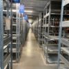  Große Fachbodenregalanlage, 3 Ebenen / Stockwerke, Berger, Böden: 1m x 0,60m, ca. 6.700 Felder, 150kg / Boden, 28.000 Fachböden, ca. 7,50m hoch, ca. 31m x 100m Grundfläche – Bild 7