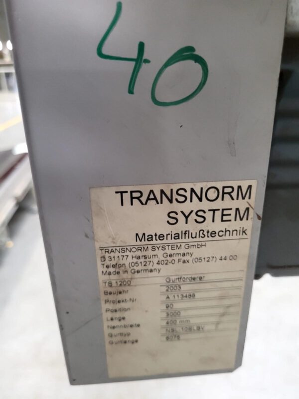 Gurtförderer, Transnorm,  ca. 3,55m lang