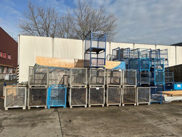 108 Stück Gitterboxen, Klappe an der kurzen Seite