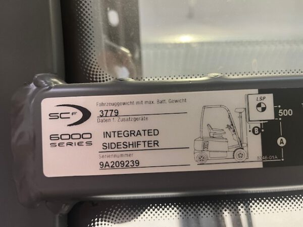 Elektro 4 Rad Gabelstapler, Crown, 1,8to, wenig Stunden, 48V, – Bild 9