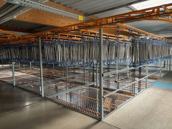 Hängetextillager, Trolley-System Veit