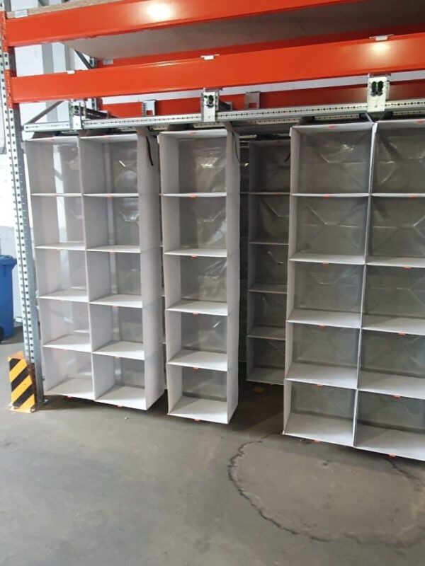 Hängeregalsystem für Palettenregale zum Nachrüsten, 200 Regalfächer – Bild 2