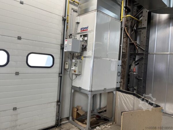 Hallenheizung, Zentralgasheizung airpool mit ca. 80m Rohr