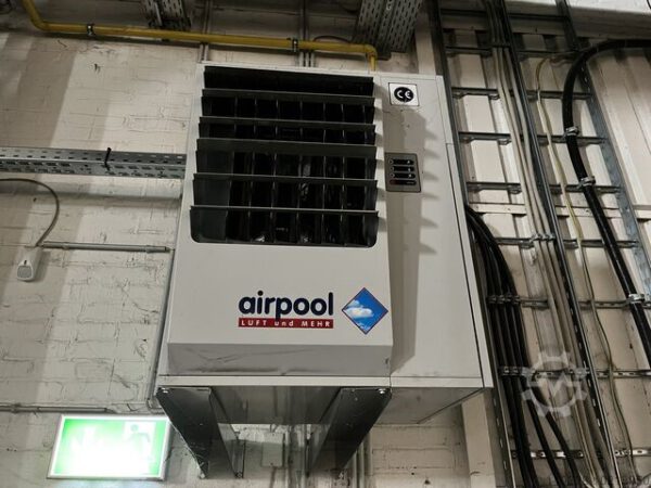 Hallenheizung, Zentralgasheizung airpool mit ca. 80m Rohr – Bild 6