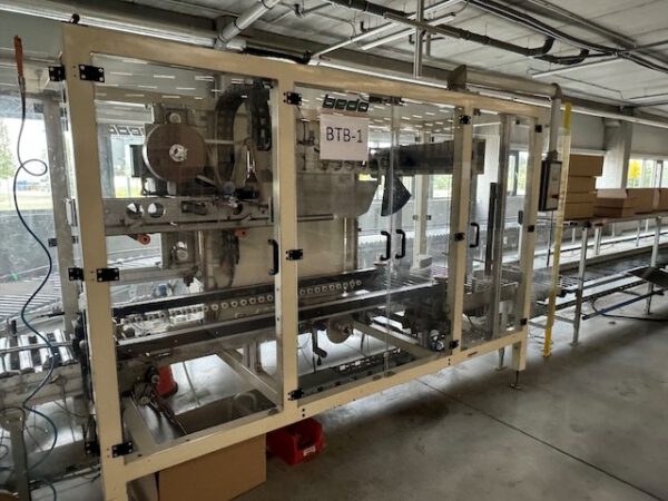 2 x Kartonverschließautomat / Kartonverschließer mit Naßklebestreifen, Bedo, VA 3821