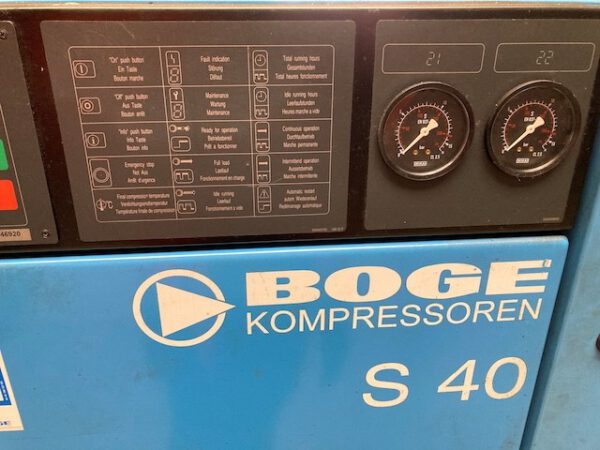 3 Kompressoren und ein Kältetrockner, Boge, S40 und S50, DS180 lagertechnik