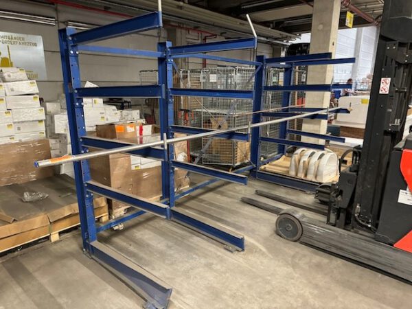 2 x Kragarmregal, einseitig, SSI Schäfer, 2m hoch, 1m Arme, 250kg / Arm – Bild 13