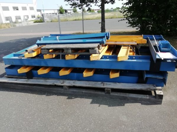 8 Rahmen Kragarmregal, zweiseitig, Jungheinrich, 3,50m hoch, eine Seite 1,60m und eine Seite 1,20m Arme, 1.500kg bzw. 500kg / Arm – Bild 14