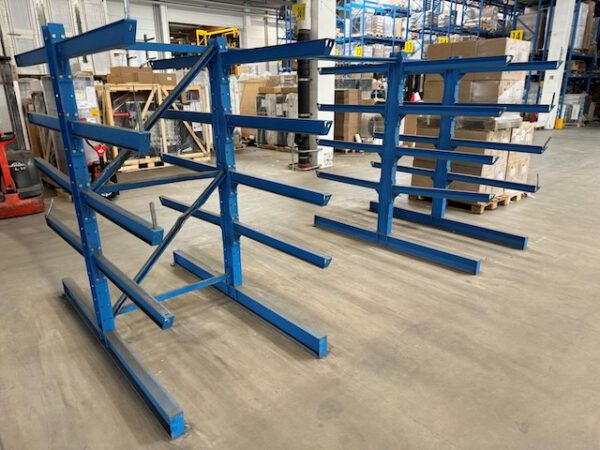 3 x Kragarmregal, zweiseitig, Dexion – Bild 16