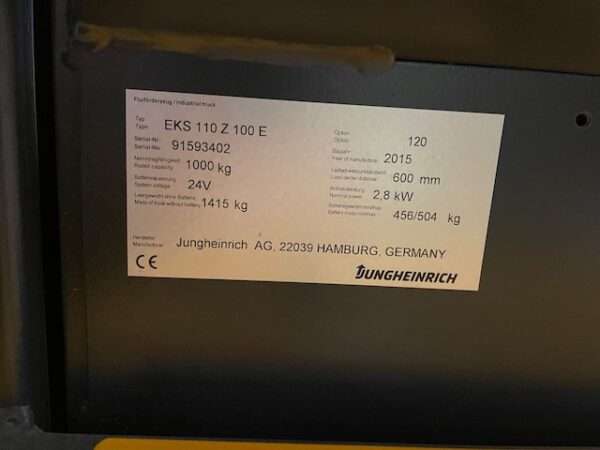 4x Kommissionierstapler, Jungheinrich, EKS 110,  – Bild 2