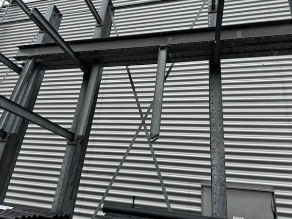 Kragarmregal, 2 x zweiseitig und 1 x einseitig, SSI Schäfer, Höhe ca. 5,30m, 730kg / Arm, verzinkt – Bild 21