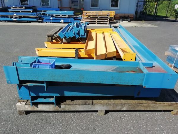 8 Rahmen Kragarmregal, zweiseitig, Jungheinrich, 3,50m hoch, eine Seite 1,60m und eine Seite 1,20m Arme, 1.500kg bzw. 500kg / Arm – Bild 4
