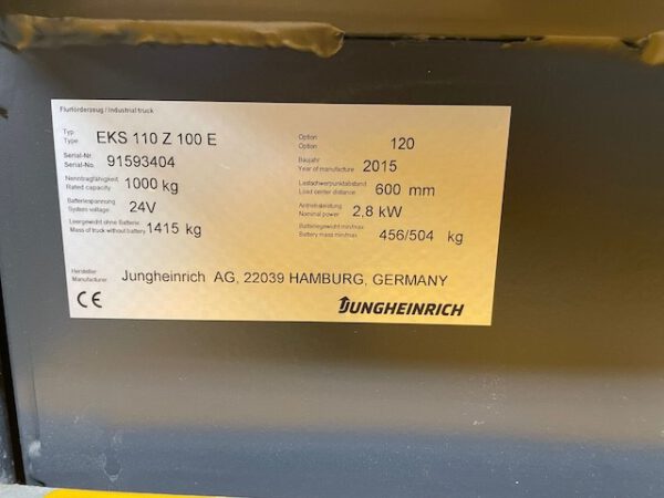 4x Kommissionierstapler, Jungheinrich, EKS 110,  – Bild 5