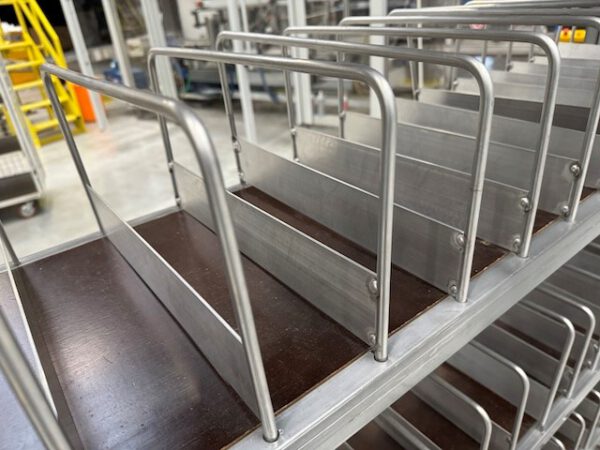 77x Kommissionierwagen, mit vielen Fachtrennern, schmal – Bild 6