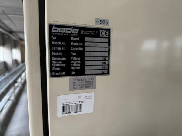 2 x Kartonverschließautomat / Kartonverschließer mit Naßklebestreifen, Bedo, VA 3821 – Bild 7