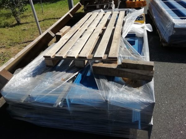 8 Rahmen Kragarmregal, zweiseitig, Jungheinrich, 3,50m hoch, eine Seite 1,60m und eine Seite 1,20m Arme, 1.500kg bzw. 500kg / Arm – Bild 9