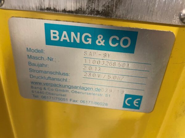 Kartonumreifer, automatisch, Fa. Bang, mit großer Kanalöffnung, – Bild 8
