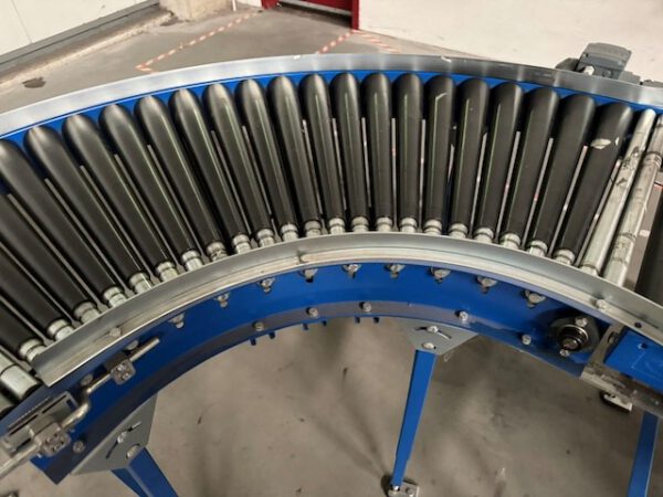 Kleiner „Sorter“ mit 12 Zielen, von AMI mit Fördertechnikanlage Overbeck inkl. Scanner, Steuerung, Waage, Kurven, Steigförderer, Gurtförderer, etc – Bild 13