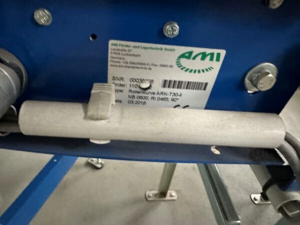 Kleiner „Sorter“ mit 12 Zielen, von AMI mit Fördertechnikanlage Overbeck inkl. Scanner, Steuerung, Waage, Kurven, Steigförderer, Gurtförderer, etc – Bild 30