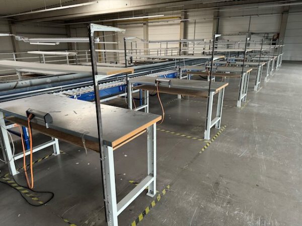 Kleiner „Sorter“ mit 12 Zielen, von AMI mit Fördertechnikanlage Overbeck inkl. Scanner, Steuerung, Waage, Kurven, Steigförderer, Gurtförderer, etc – Bild 52