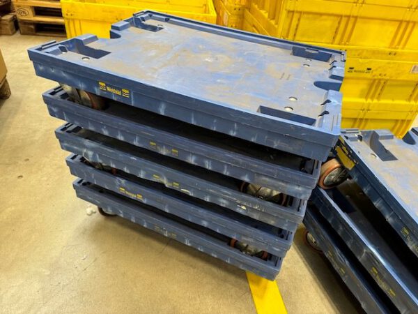 2.000 Stück, Kunststoff, Rolluntergestell / Rollwagen / Transportroller für Kisten, Fläche 80 x 60cm (z.B.: für Kisten 80 x 60cm oder auch Kisten 60 x 40cm ) – Bild 12