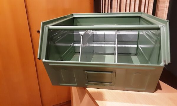 56 Stück Sichtlagerkisten, Metall, 14/7-1 Z l -