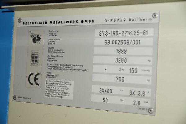 2 x Lagerpaternoster, Kardex / Bellheimer, 150kg / Gondel, Höhe ca. 5,50m lagertechnik