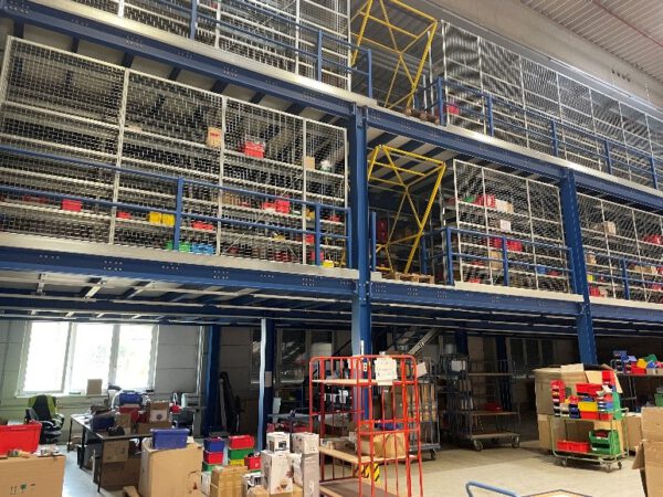 2 stöckige Stahlbau - Lagerbühne, 350kg/m2, gesamt 312m2 = pro Etage ca. 156m2 – Bild 28