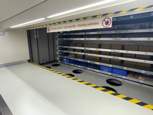 11 Stück Liftsystem, Hänel Lean Lift, 180 bzw. 250kg, Höhen 4,60m bis hauptsächlich ca. 5,10m – Bild 5