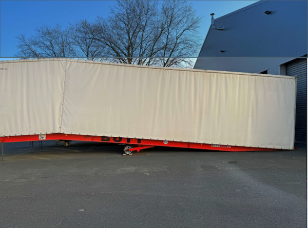 2x Mobile Mittelachsrampen mit Einhausung, Butt, 12,80m lang,  7 To.