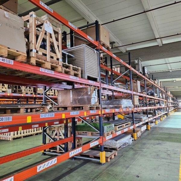 Palettenregal, Mecalux, ca.: 4,50m hoch, 1.000kg / Palette, ca. 2.040 Palettenstellplätze – Bild 12