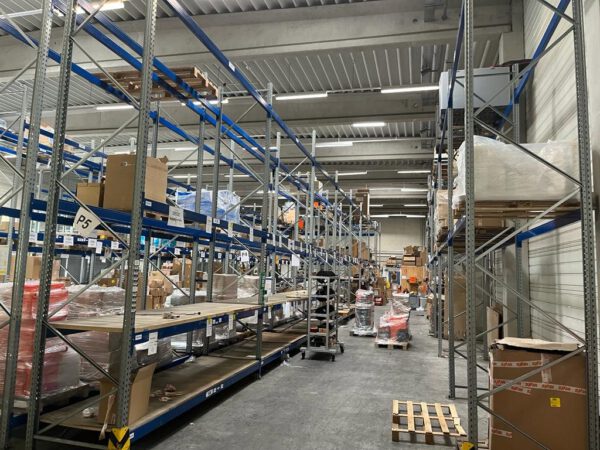 Palettenregal 6,60m hoch, SSI Schäfer, 500kg / Palette, ca. 1.494 Stellplätze