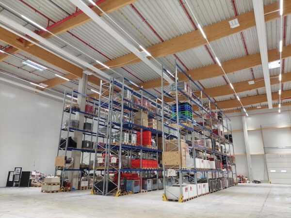 Palettenregal, Bito, 1.000kg pro Palettenplatz, 9m Rahmenhöhe, ca. 504 Stellplätze