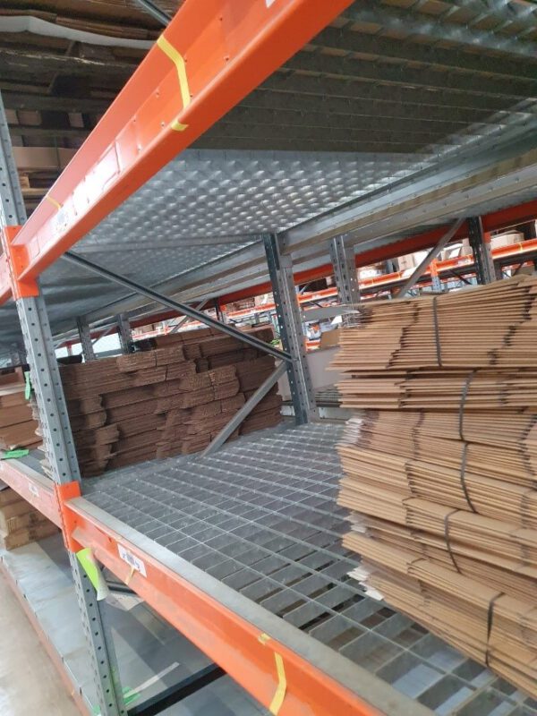 Palettenregal, Dexion, ca. 7,50m hoch, 616kg / Palette, 3m Traversenlänge ideal bei überbreiten Paletten, max. 2.200 Stellplätze – Bild 13