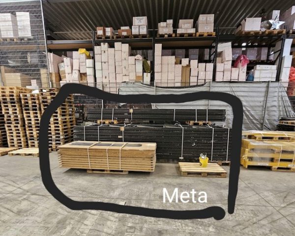 Palettenregal 5,60m hoch, Meta, 1.000kg / Palette, ca. 342 Stellplätze lagertechnik