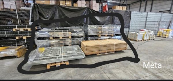 Palettenregal 5,60m hoch, Meta, 1.000kg / Palette, ca. 342 Stellplätze – Bild 14