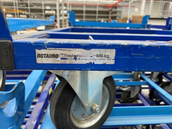 36 Stück Palettenroller, Ladefläche 1210 x 810 mm, Rotauro – Bild 3