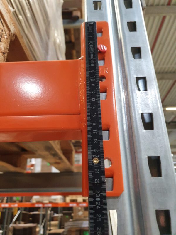 Palettenregal, Dexion, ca. 7,50m hoch, 616kg / Palette, 3m Traversenlänge ideal bei überbreiten Paletten, max. 2.200 Stellplätze – Bild 20