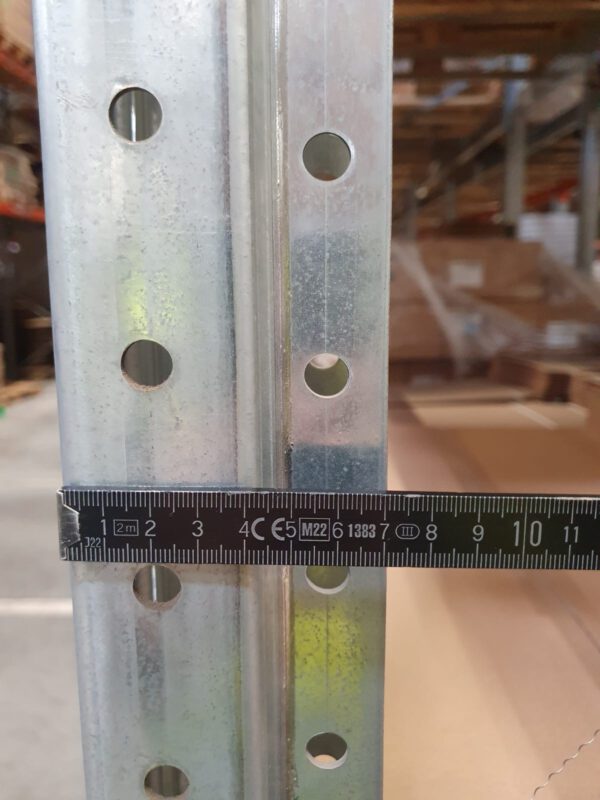 Palettenregal, Dexion, ca. 7,50m hoch, 616kg / Palette, 3m Traversenlänge ideal bei überbreiten Paletten, max. 2.200 Stellplätze – Bild 25
