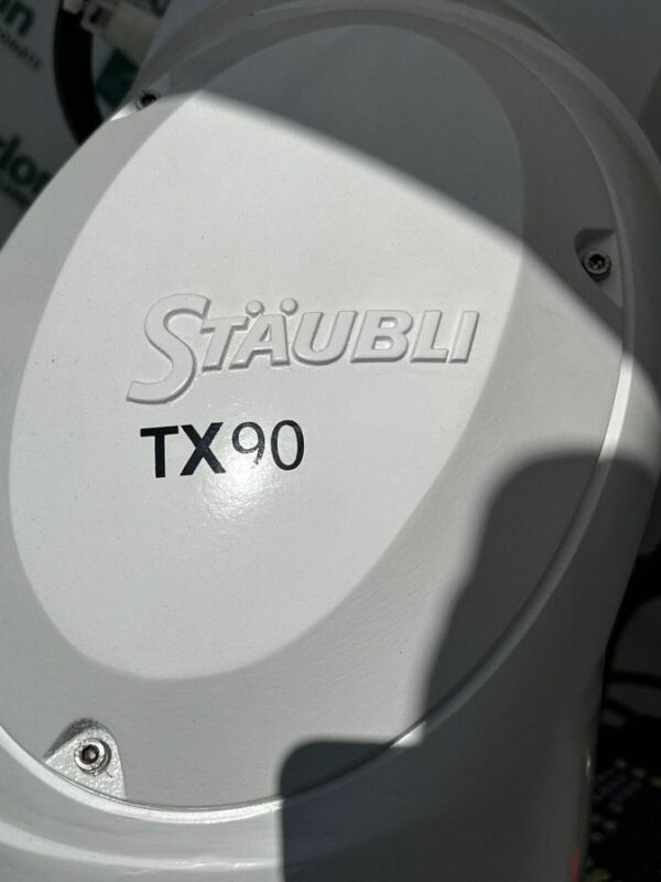 Roboter, Stäubli TX90 Lbmn, mit Steuerung CS8C Bediengerät Panel und Zubehör  – Bild 2