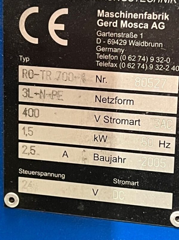 3 Stück Kartonumreifer, Mosca, RO-TR 700-4, vollautom – Bild 3