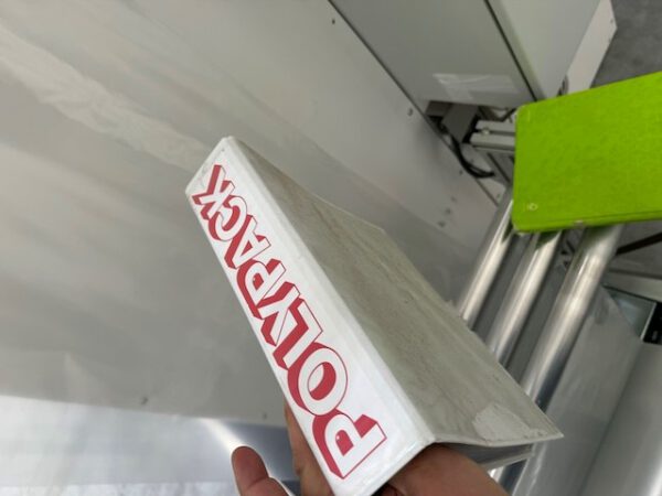 Vollautom. Verpackungsmaschine für Hängetextilien, Polypack -Vollautomat, Typ 40 inkl. Zuführstrecke – Bild 13
