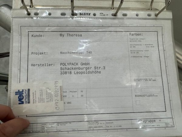 Vollautom. Verpackungsmaschine für Hängetextilien, Polypack -Vollautomat, Typ 40 inkl. Zuführstrecke – Bild 14