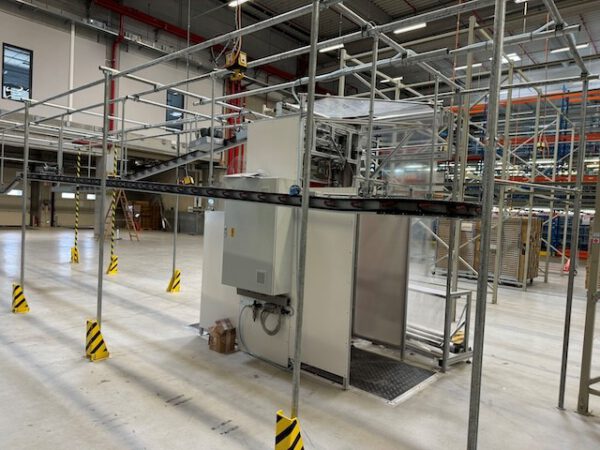 Vollautom. Verpackungsmaschine für Hängetextilien, Polypack -Vollautomat, 40XS mit bis zu 500 Vp/h, inkl. Zuführstrecke für Hängetextil – Bild 16
