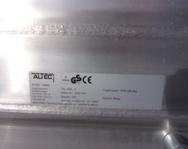 Überladebrücke / Klappbrücke, Altec, Verschiebbar Aluminium, – Bild 2