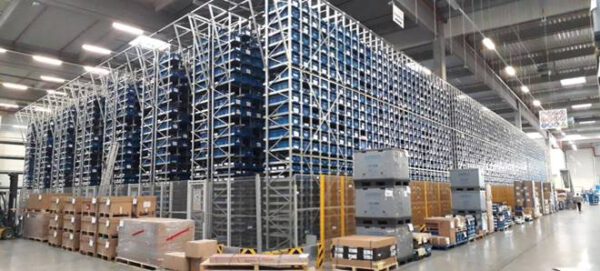 AKL mit 94.000 Behälterplätzen, max. 30kg/Behälter, 7 Gassen, 600 Behälter / Std. - gebraucht - :