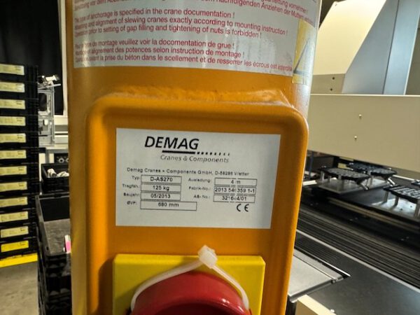 Säulenschwenkkran, Demag, 125kg, Ausladung 4m – Bild 4